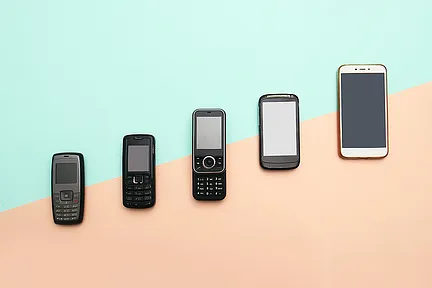 Cinco tipos diferentes de teléfonos móviles
